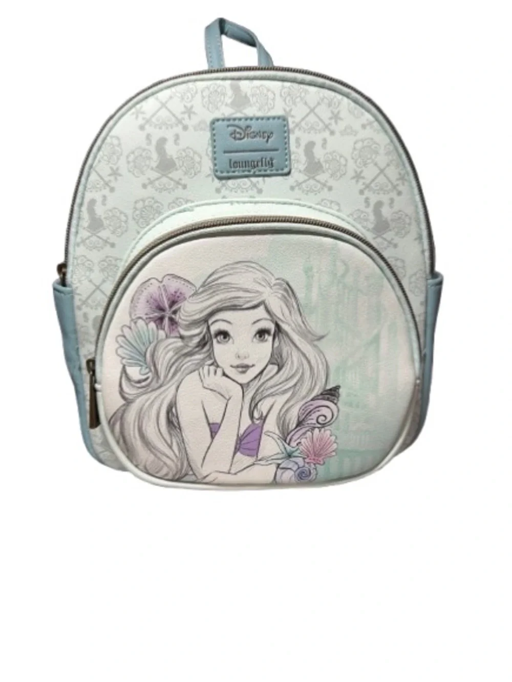 Loungefly Ariel Kids Mint and Lavender Mini Backpack
